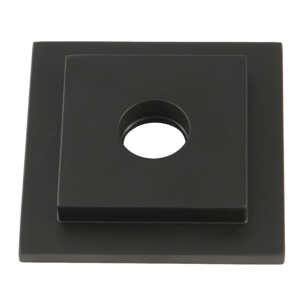 Claremont Heavy Duty Square Solid Cast Brass Shower Flange, Black